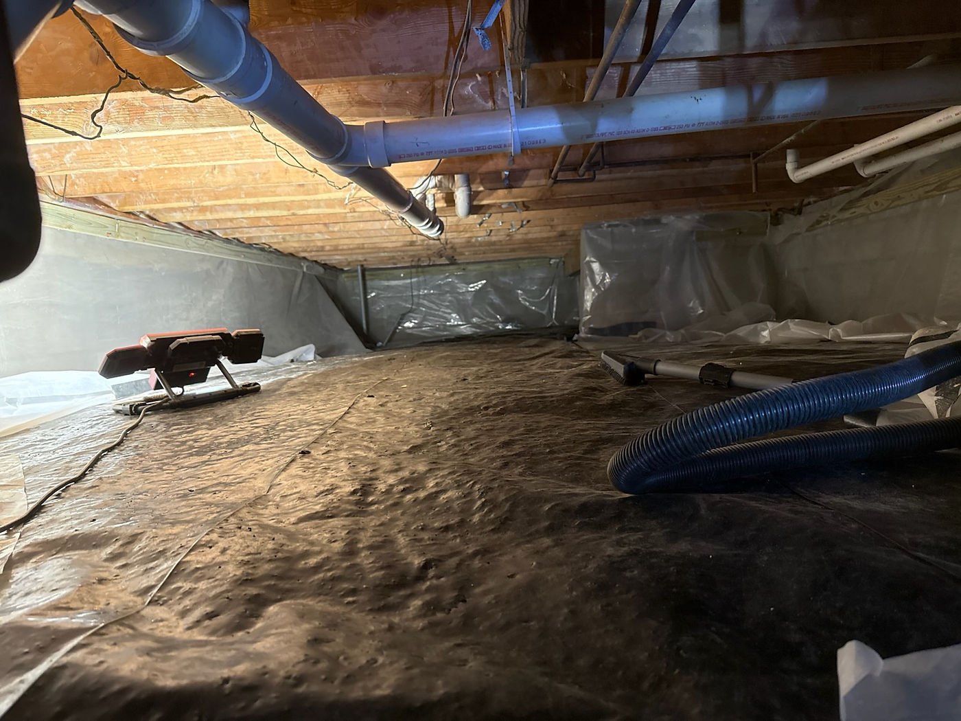 Crawlspace spray foam insulation removal